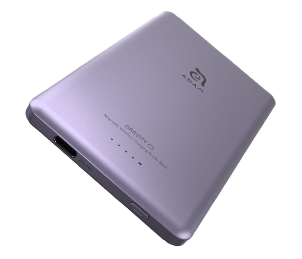 Adam Elements Gravity C5 Magnetic Wireless (Ultra Slim) 5000mAh fioletowy - 1238455 - zdjęcie 4